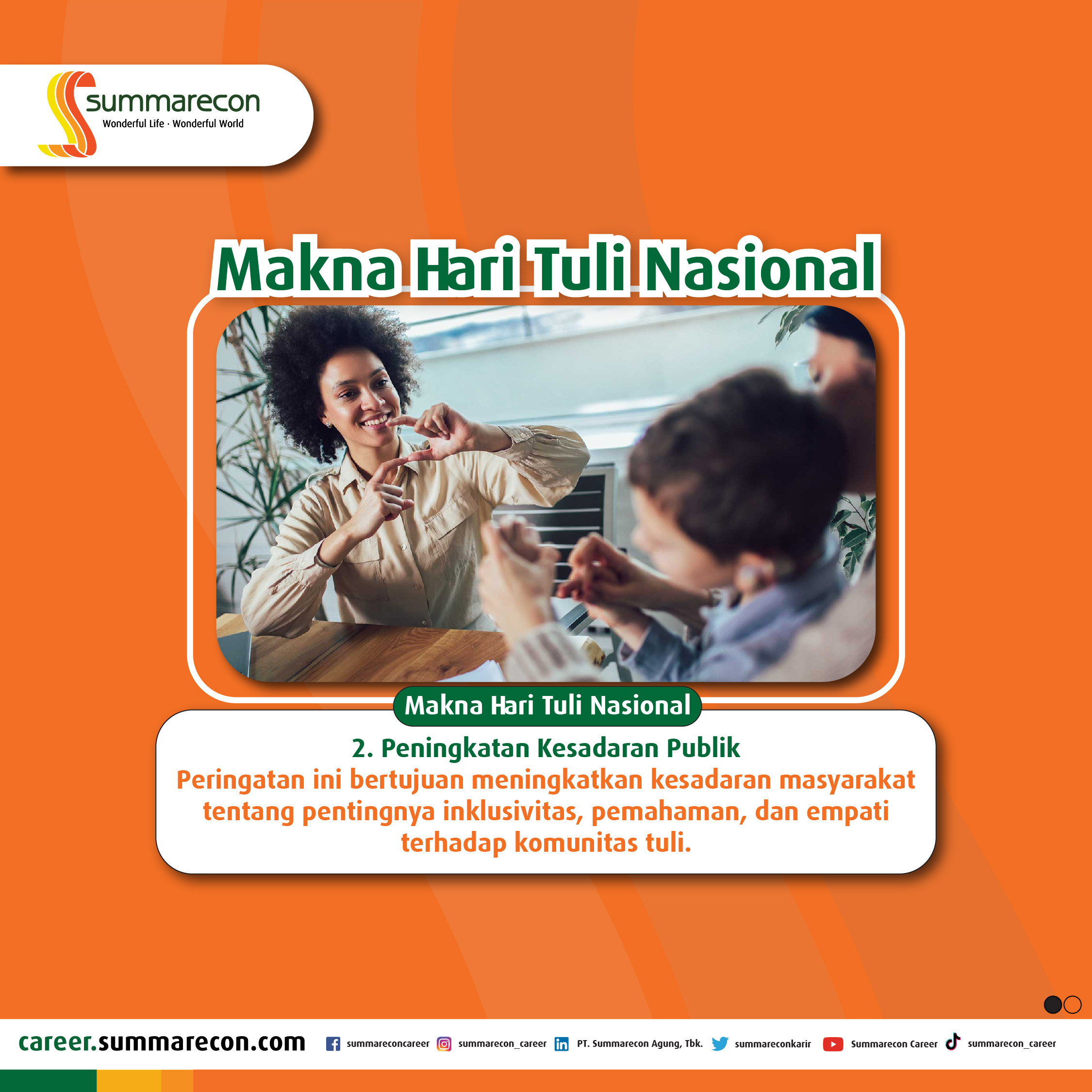 Makna Hari Tuli Nasional (2/6)