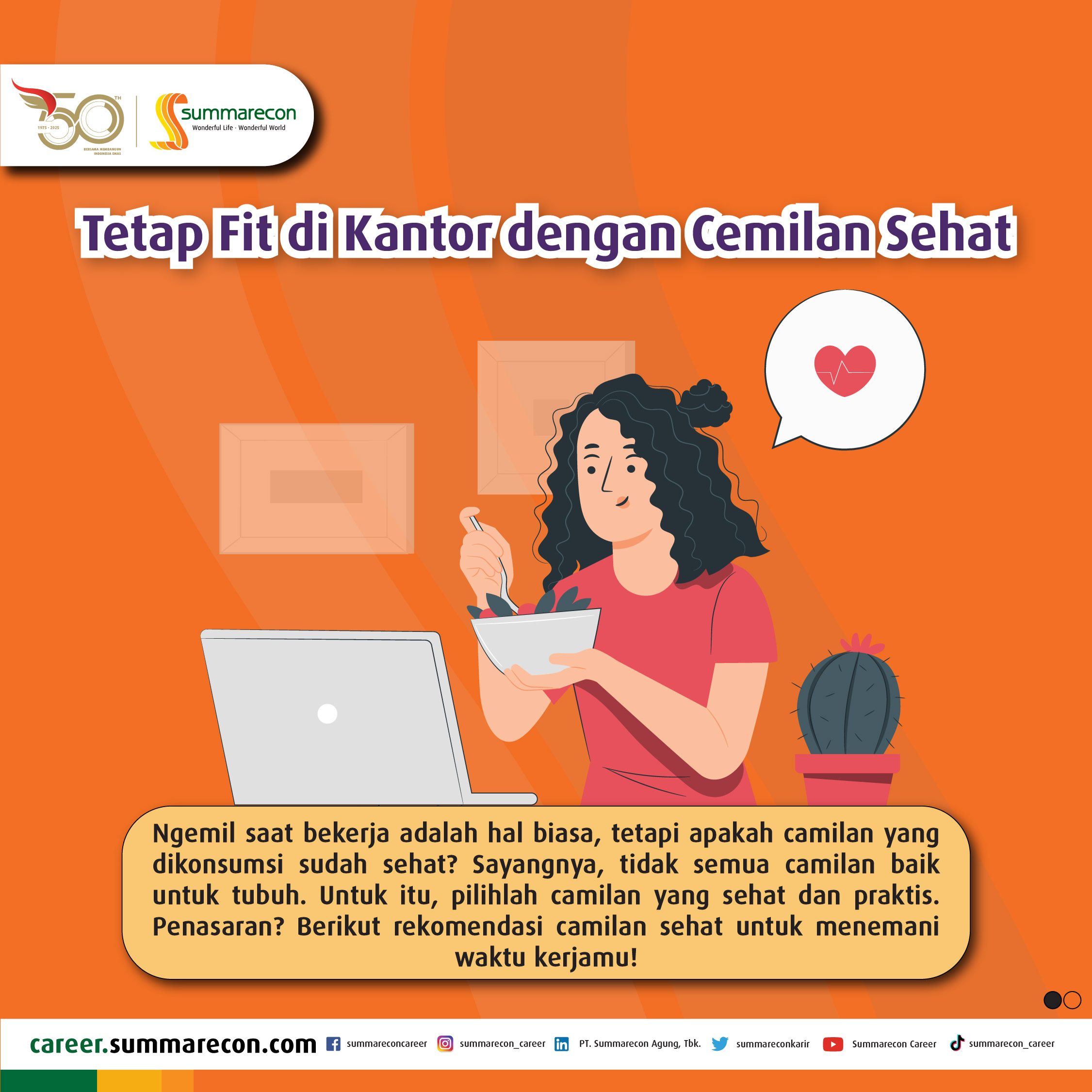 Tetap Fit di Kantor dengan Camilan Sehat