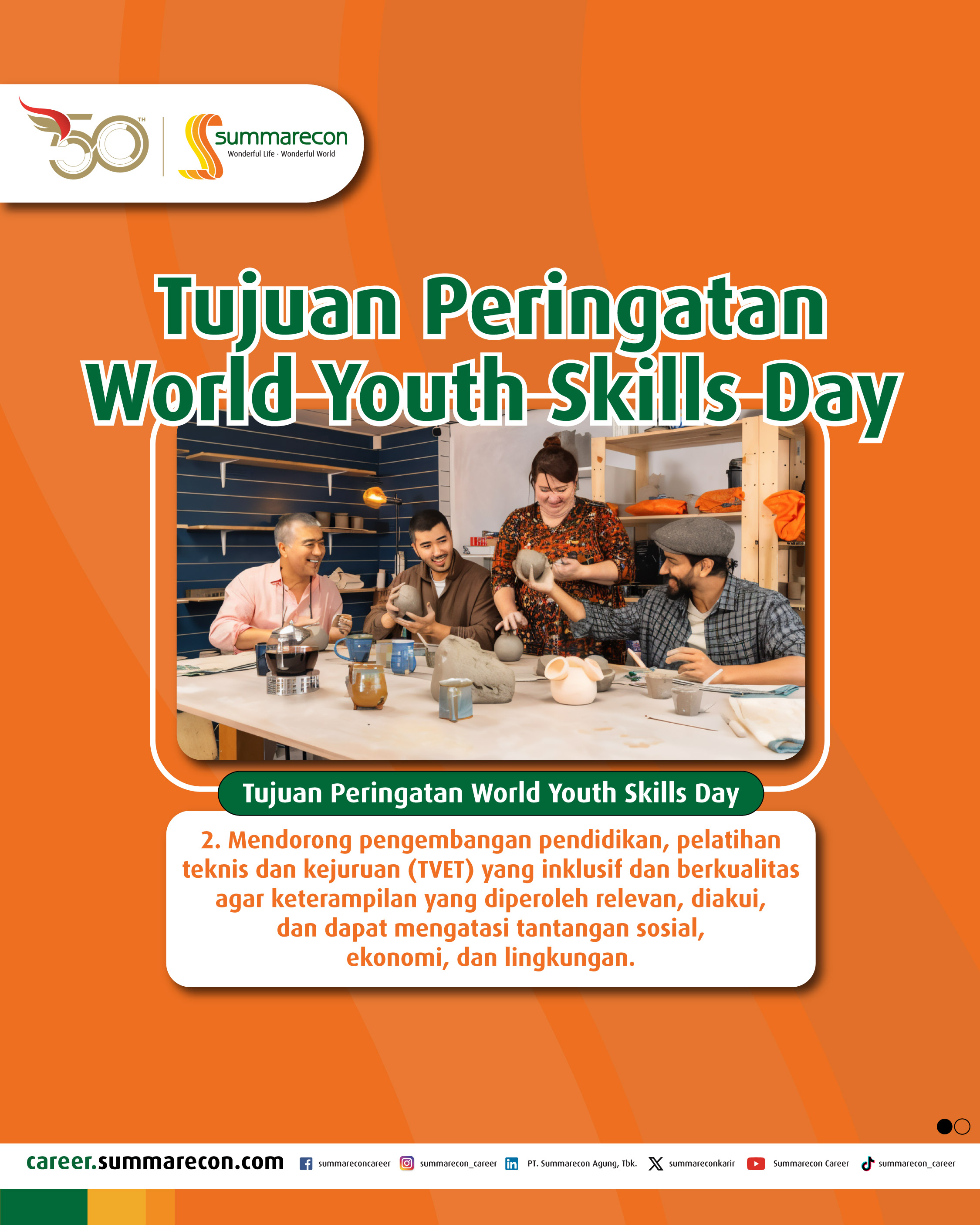 Tujuan Peringatan World Youth Skills Day(2/3)