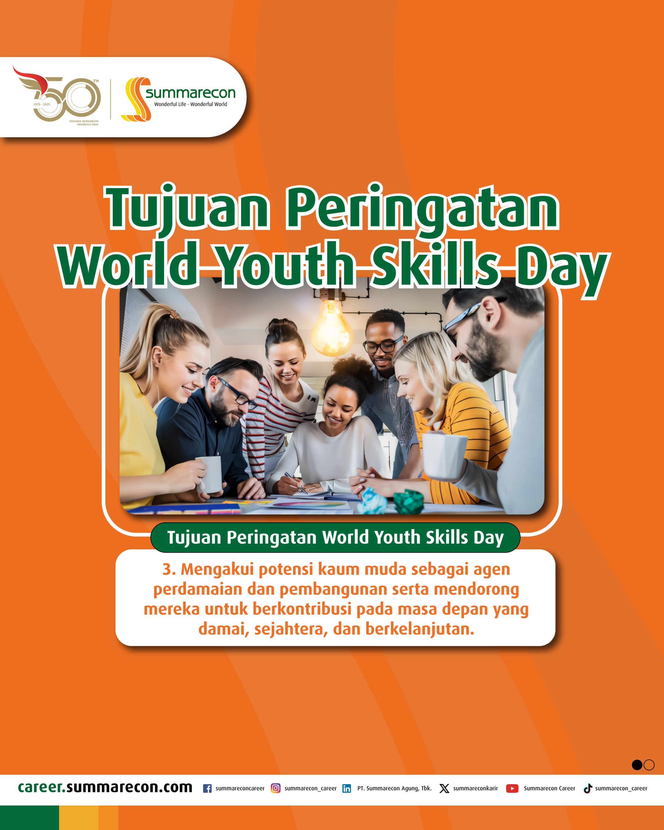Tujuan Peringatan World Youth Skills Day(3/3)