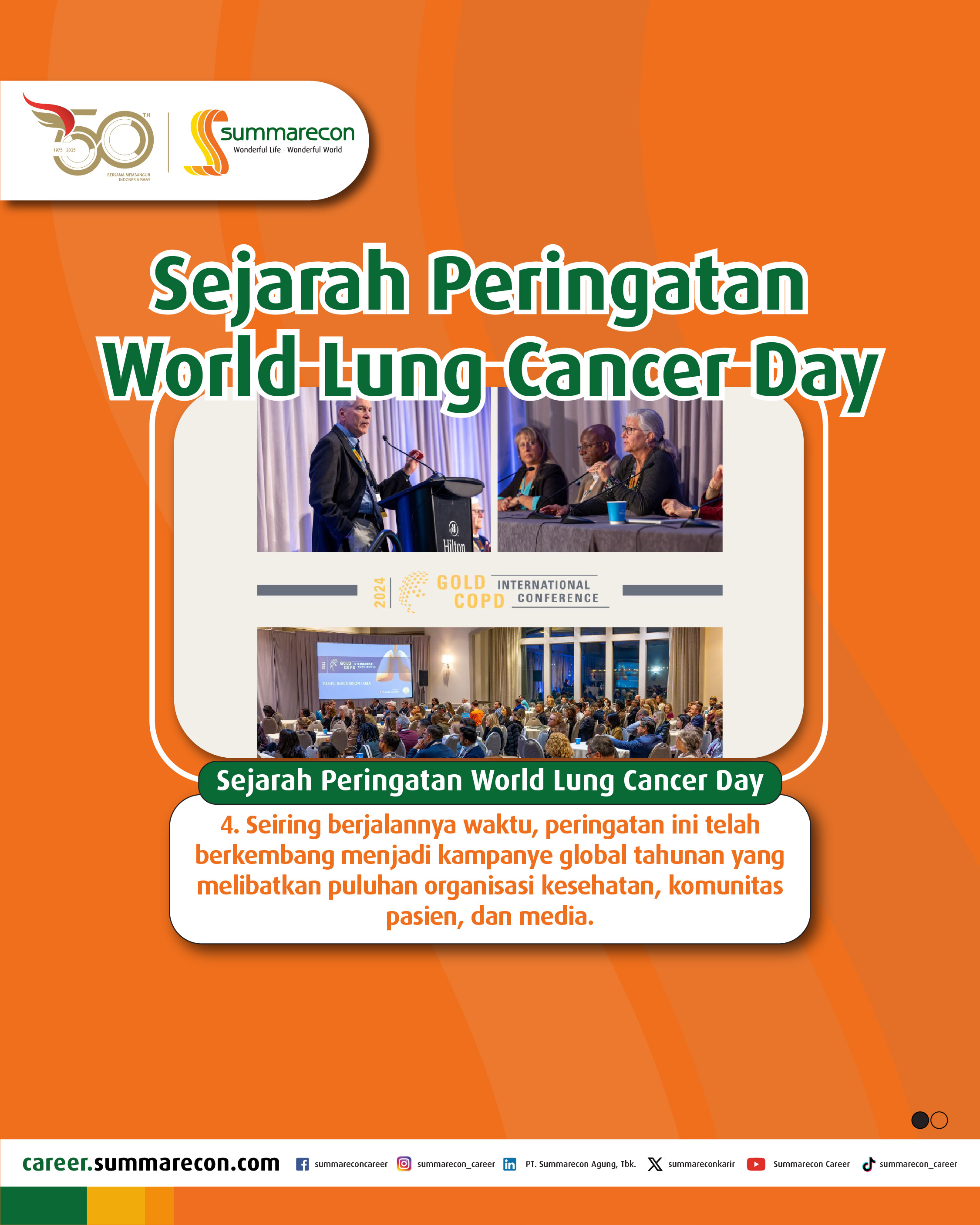Sejarah Peringatan World Lung Cancer Day (4/4)