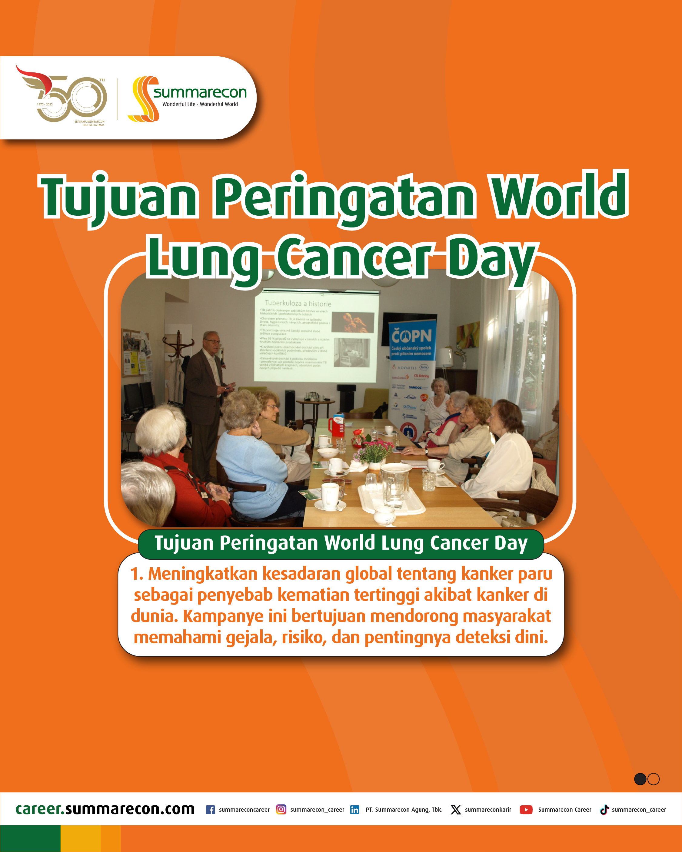 Tujuan Peringatan World Lung Cancer Day (1/3)