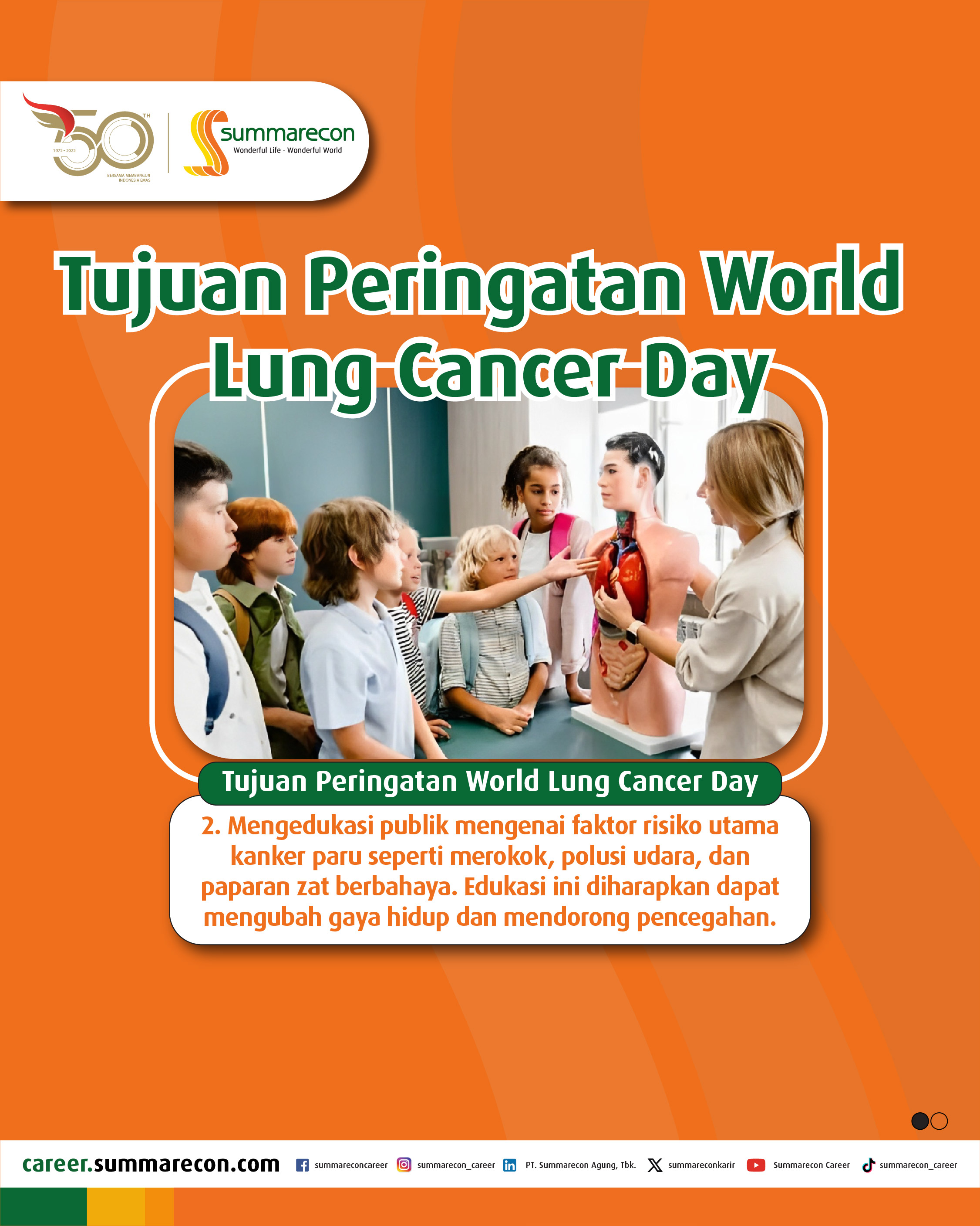 Tujuan Peringatan World Lung Cancer Day (2/3)