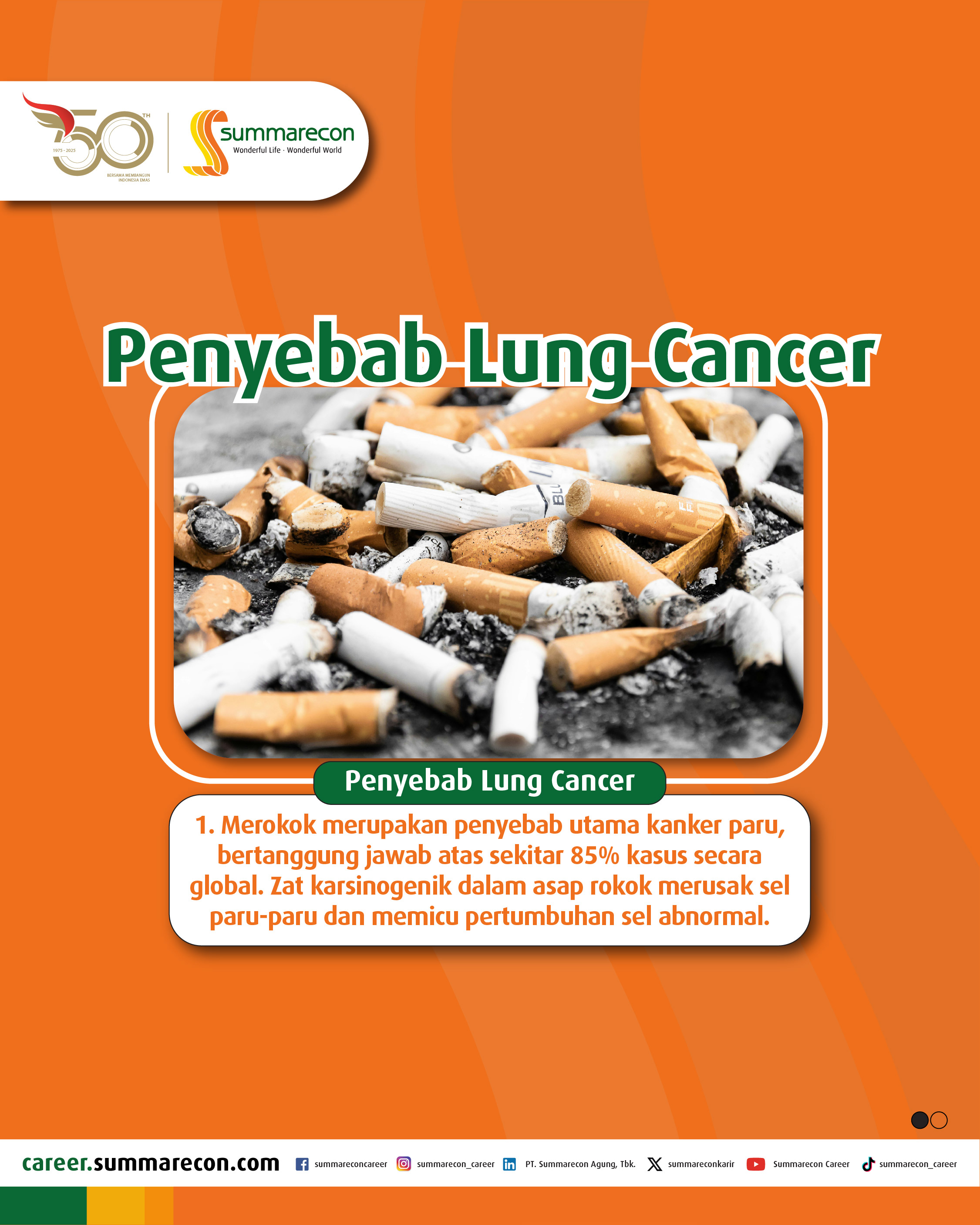 Penyebab Lung Cancer (1/4)