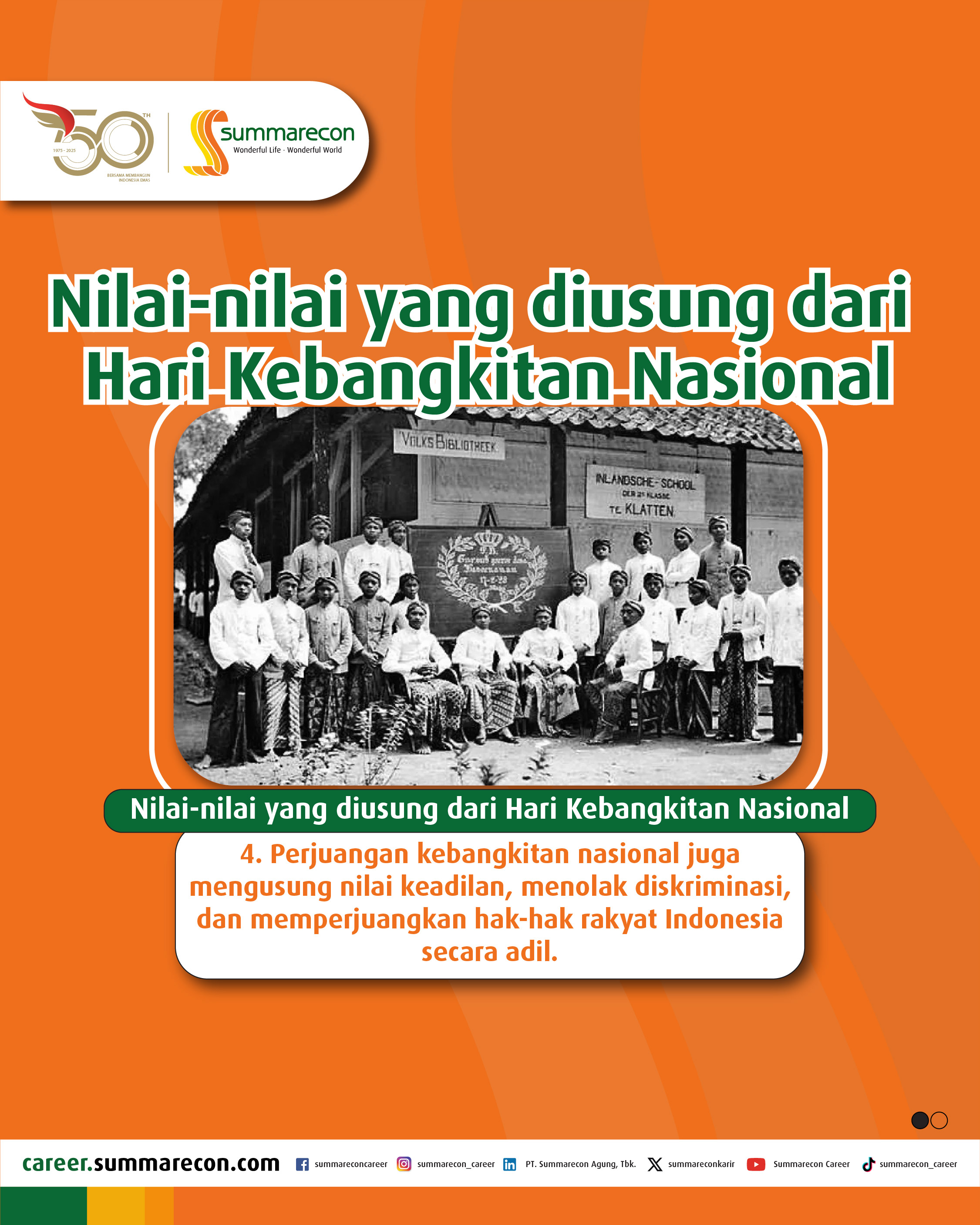 Nilai - nilai yang diusung dari Hari Kebangkitan Nasional (4/5)