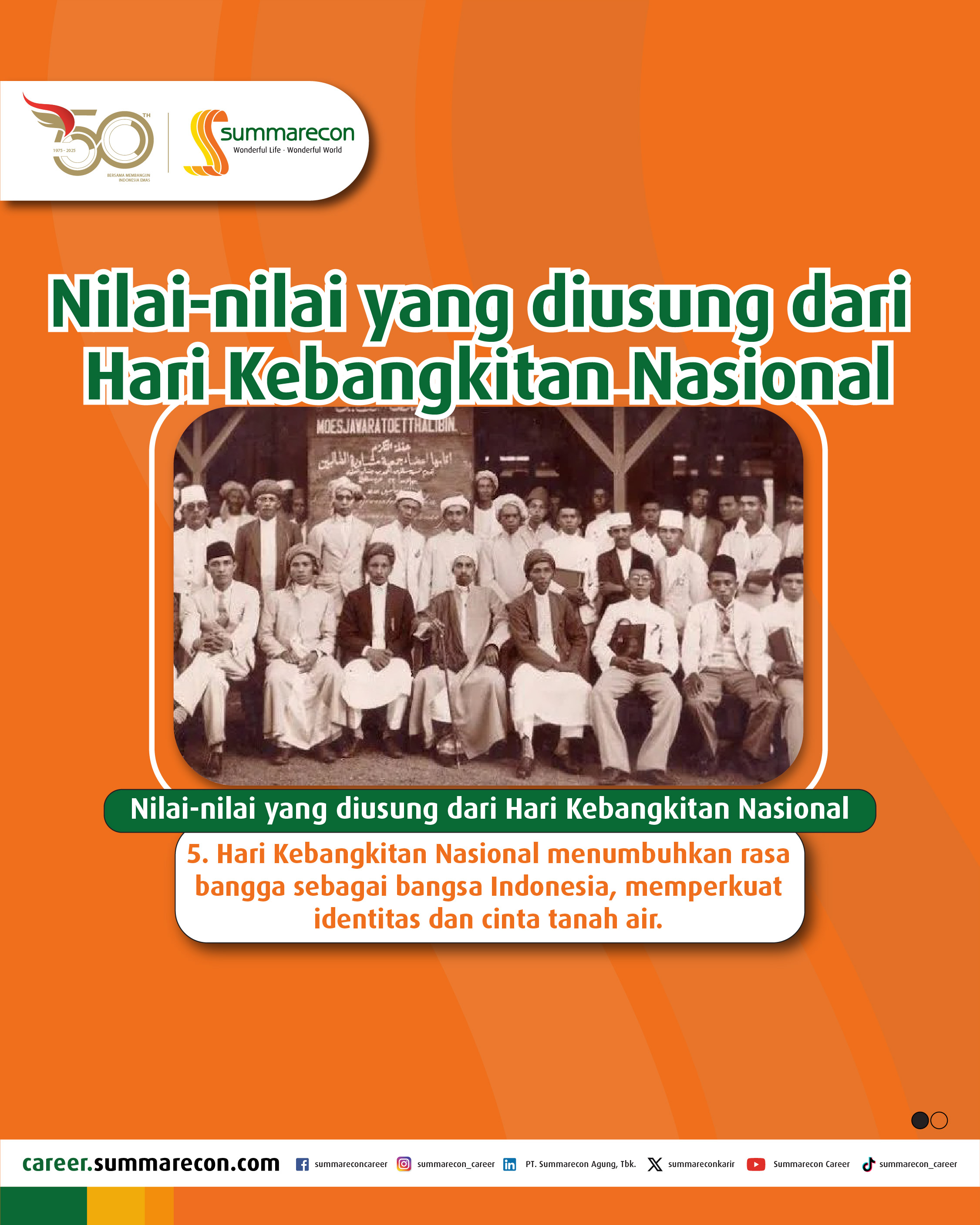 Nilai - nilai yang diusung dari Hari Kebangkitan Nasional (5/5)