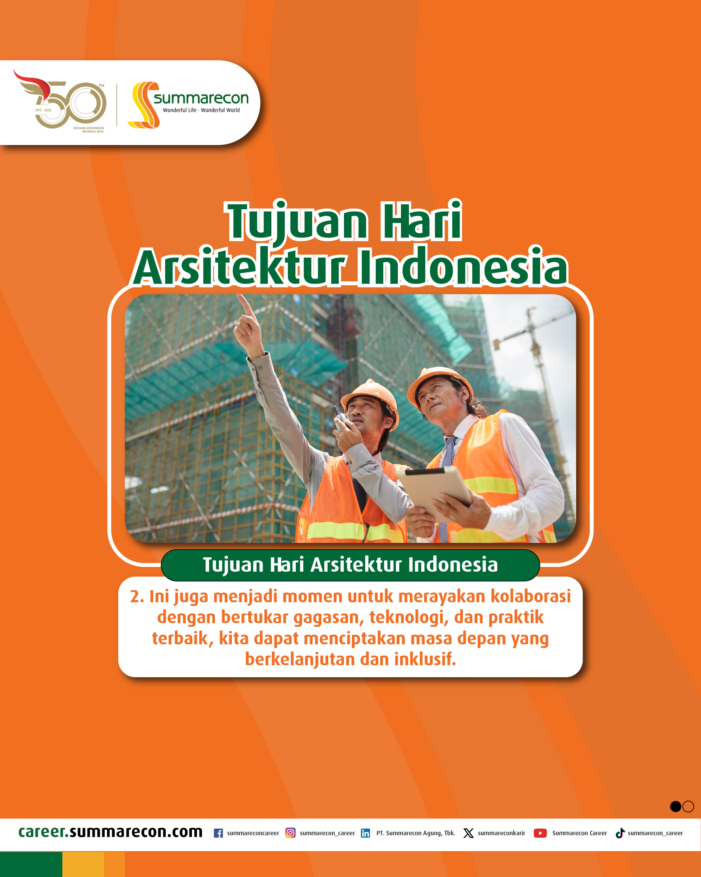 Tujuan Hari Arsitektur Indonesia  (2/4)