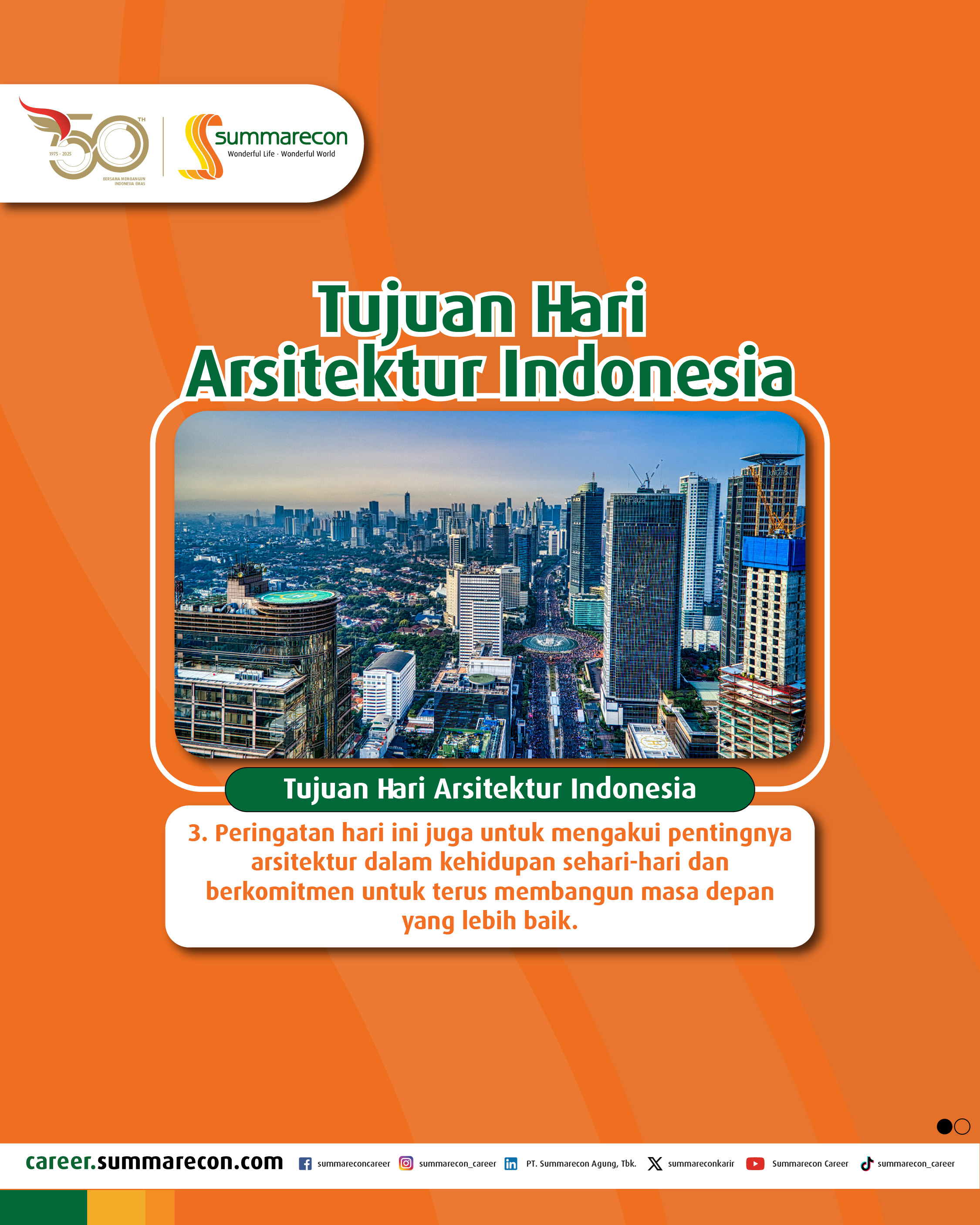 Tujuan Hari Arsitektur Indonesia  (3/4)