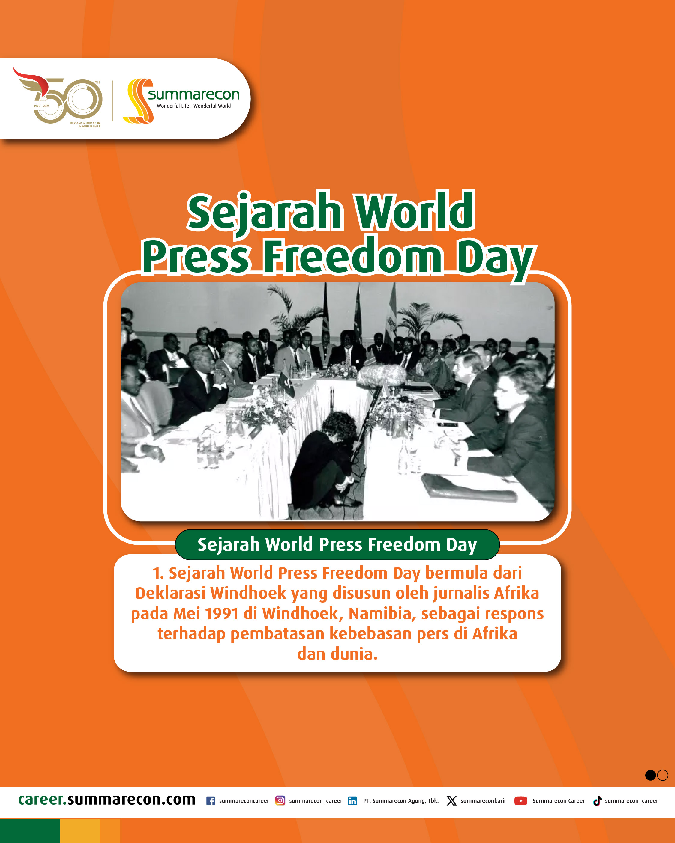 Sejarah World Press Freedom Day (1/5)