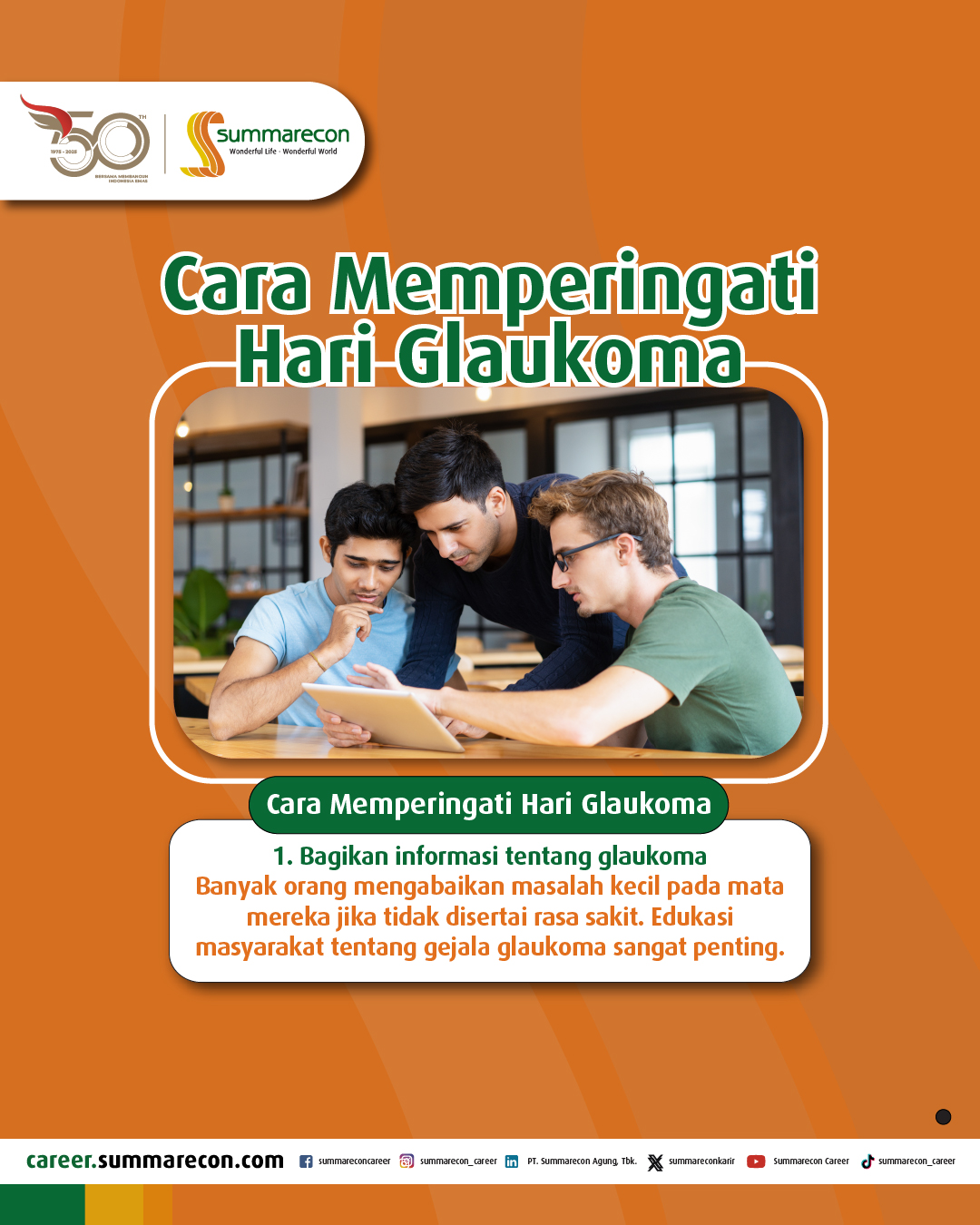 Cara Memperingati Hari Glaukoma (1/3)