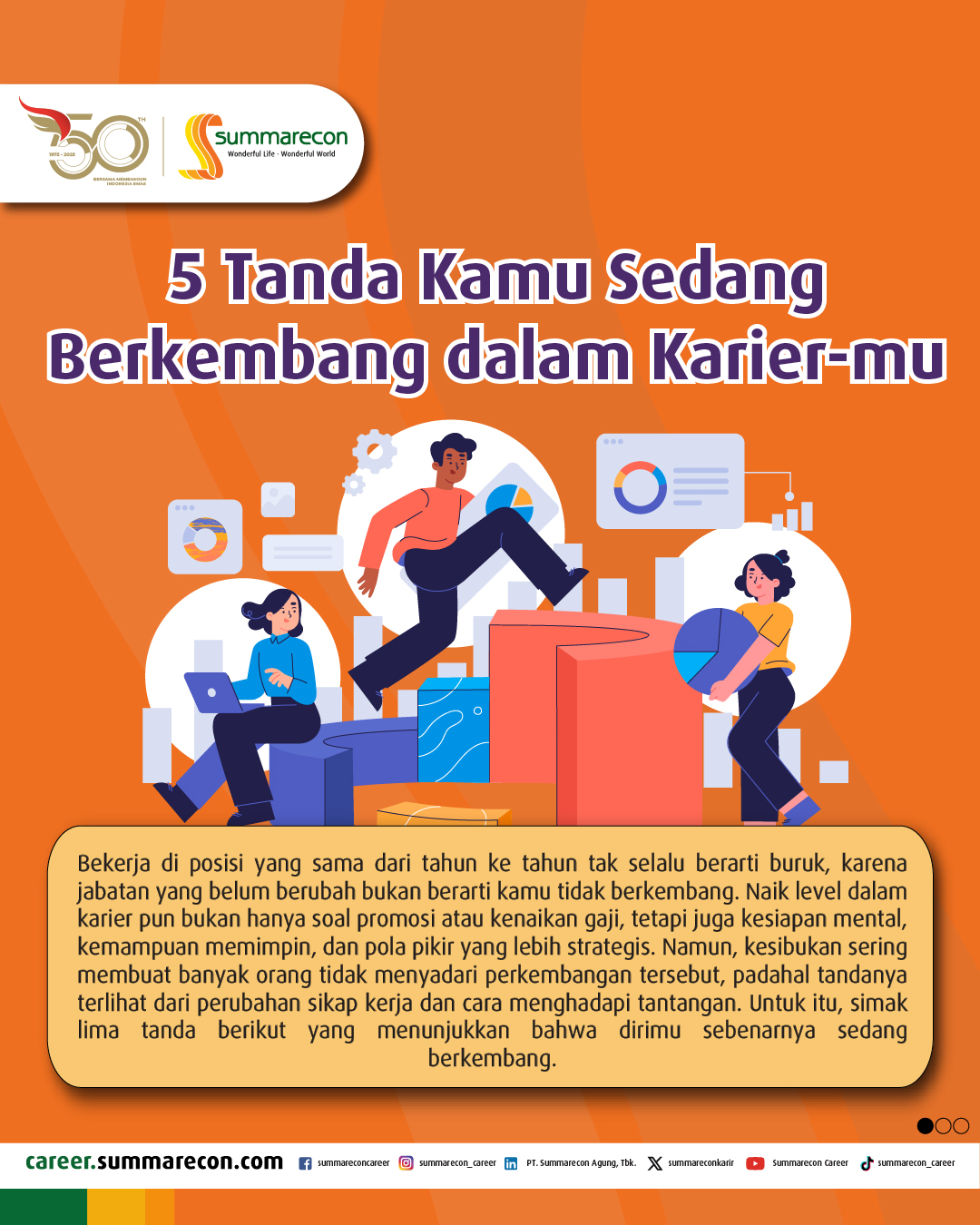 ⁠5 Tanda Kamu Sedang Berkembang dalam Karier Mu