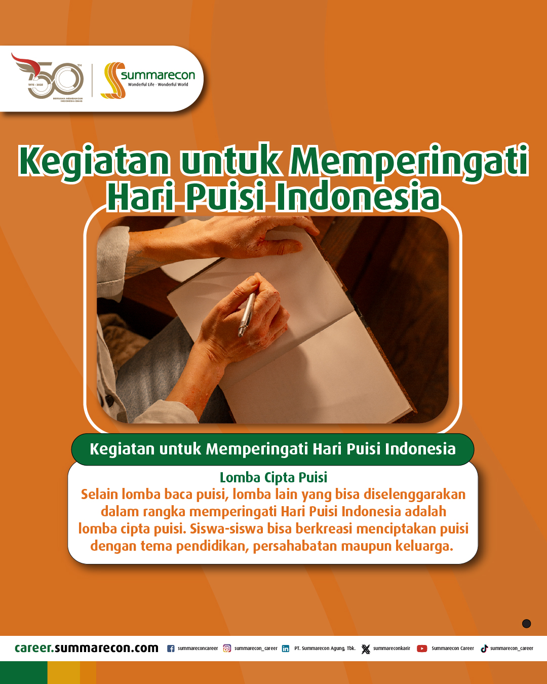 Kegiatan untuk Memperingati Hari Puisi Indonesia (2/4)