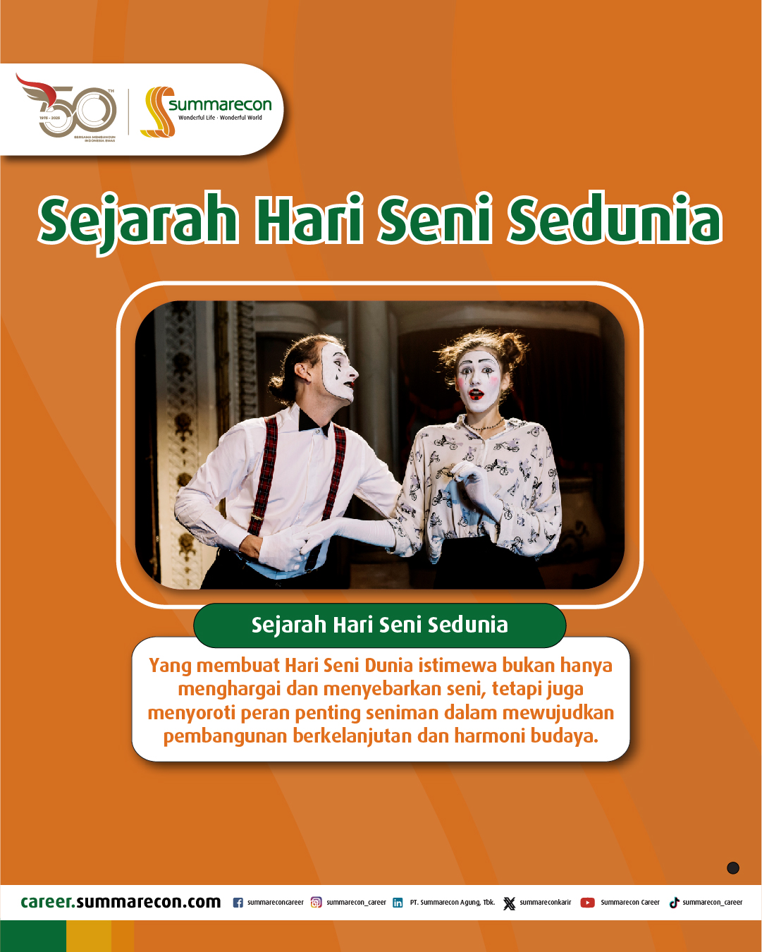 Sejarah Hari Seni Sedunia (2/4)