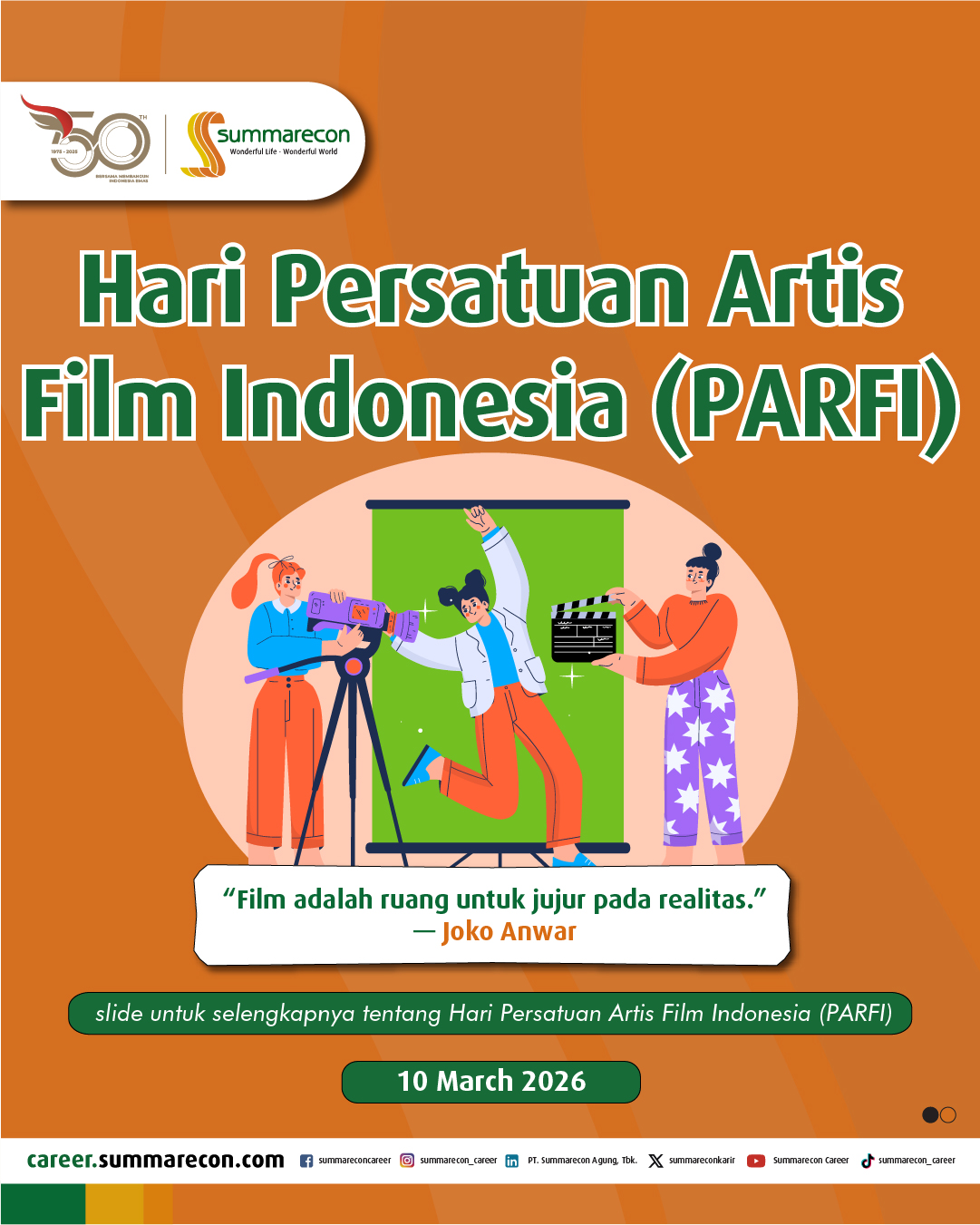 Hari Persatuan Artis Film Indonesia (PARFI)