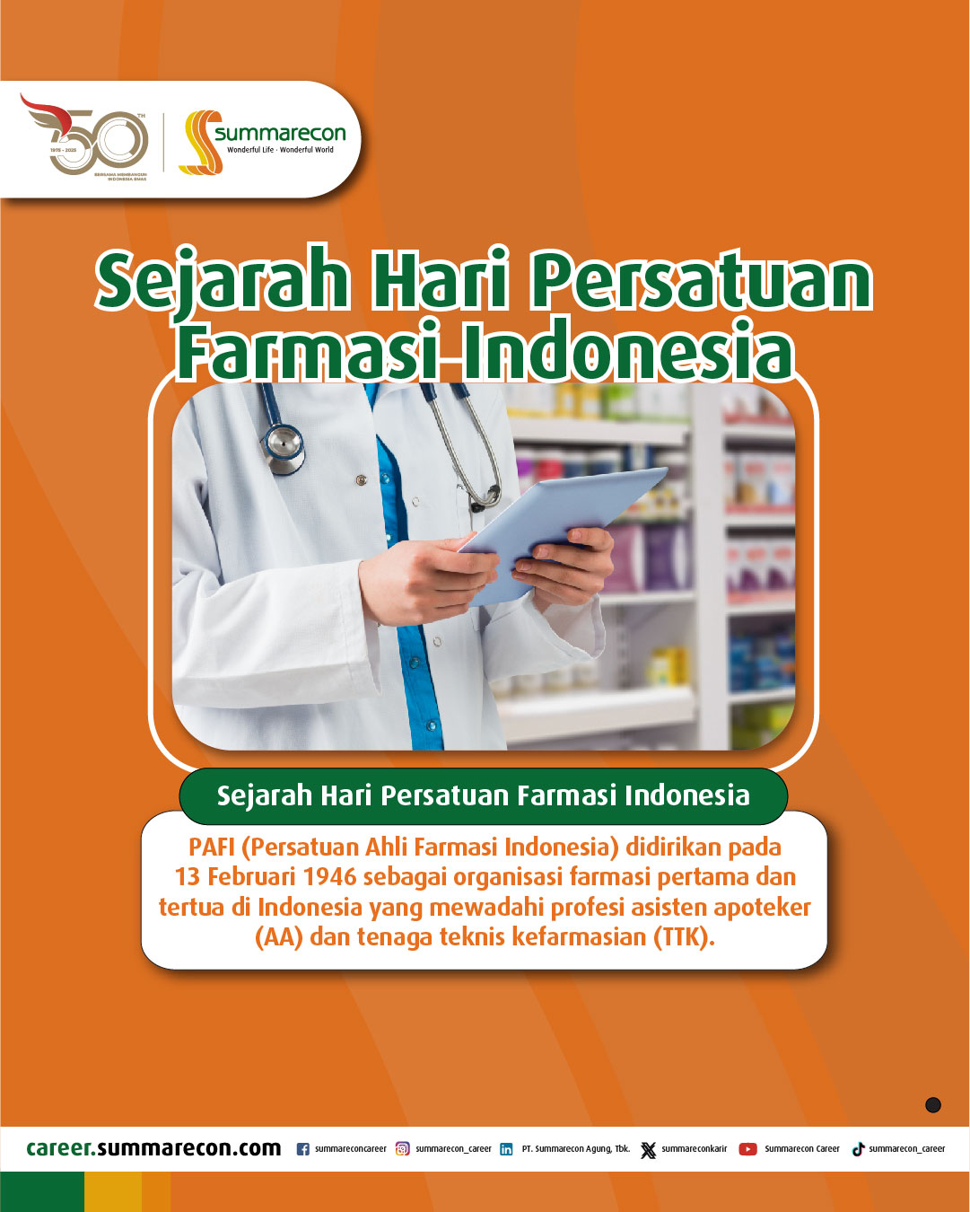 Sejarah Hari Persatuan Farmasi Indonesia (2/5)