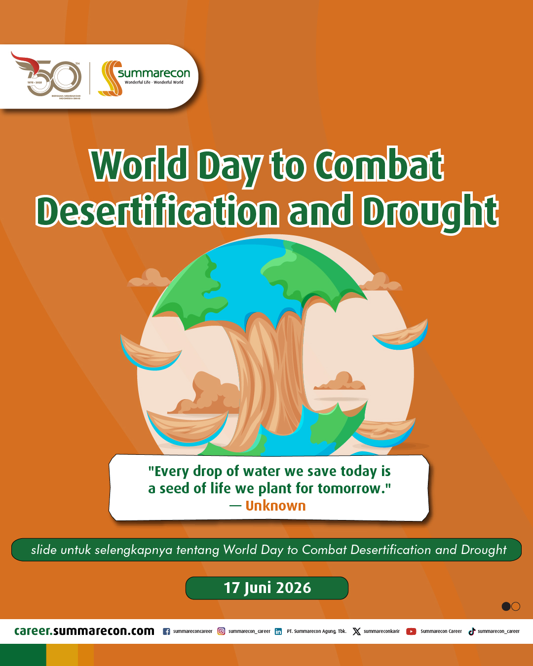 World Day to Combat Desertification and Drought