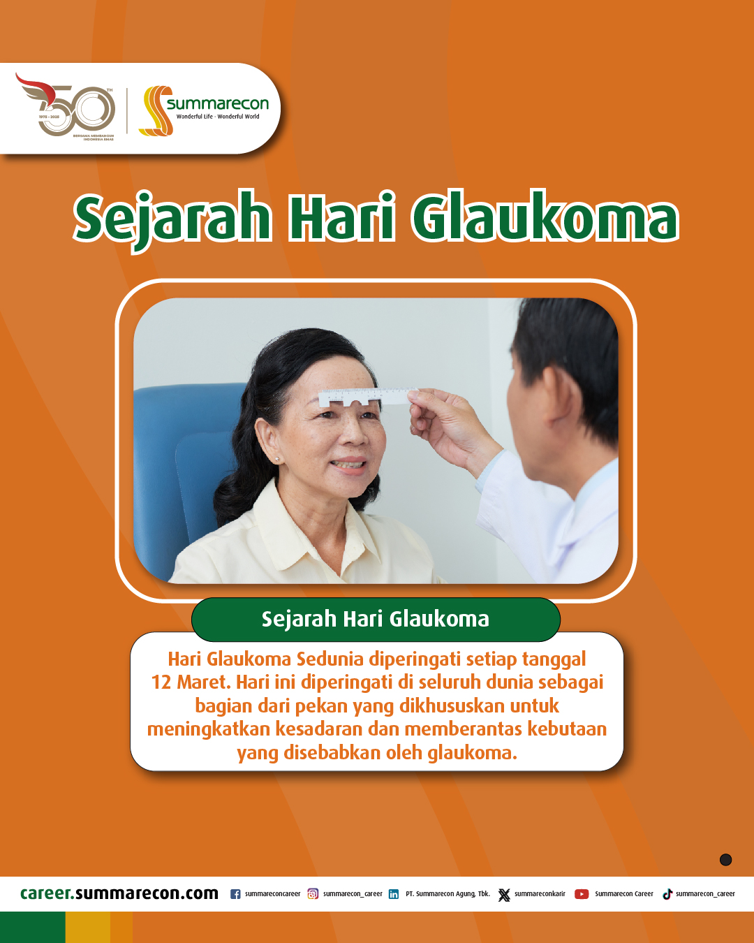 Sejarah Hari Glaukoma (1/4)