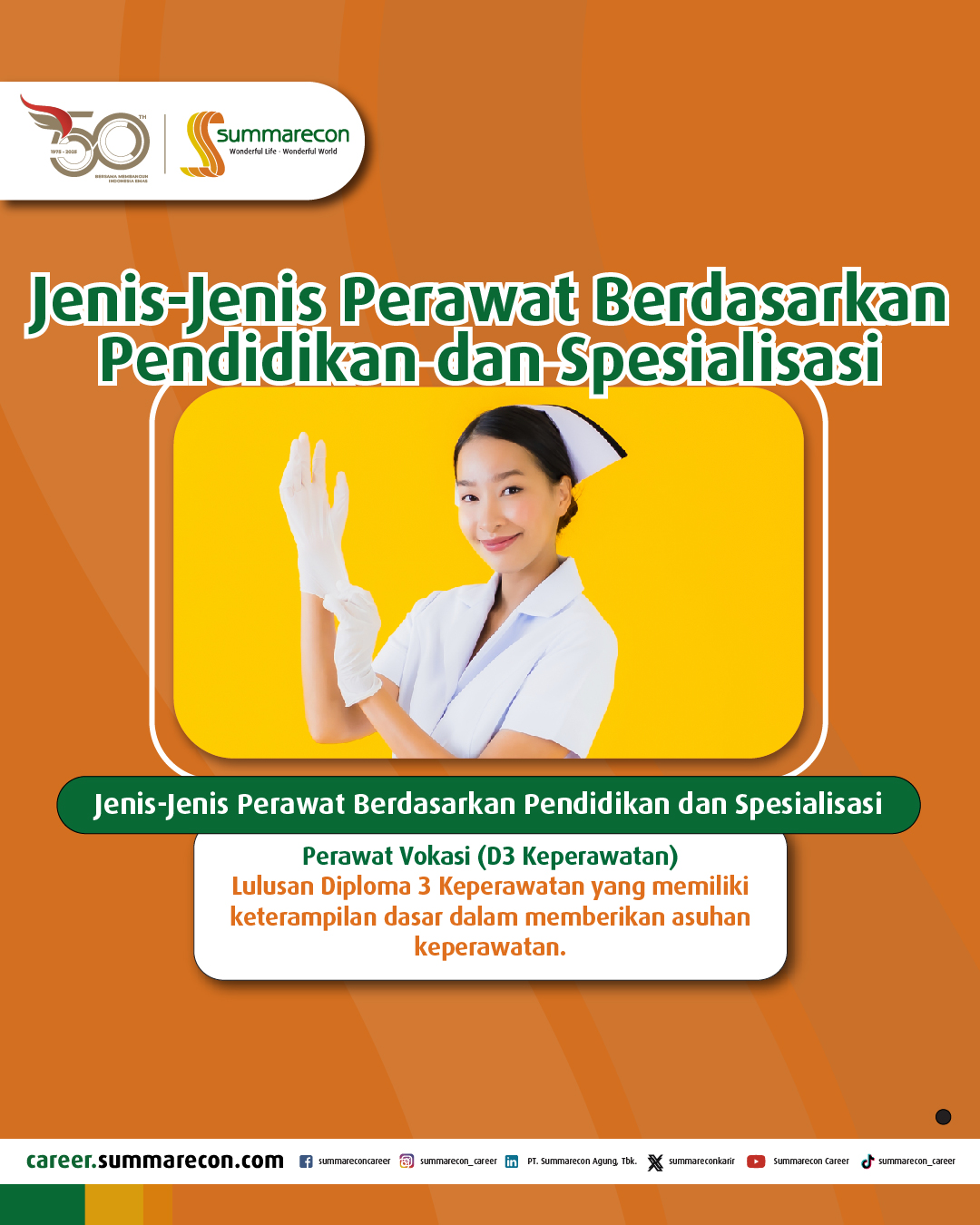 Jenis-Jenis Perawat Berdasarkan Pendidikan dan Spesialisasi (1/3)