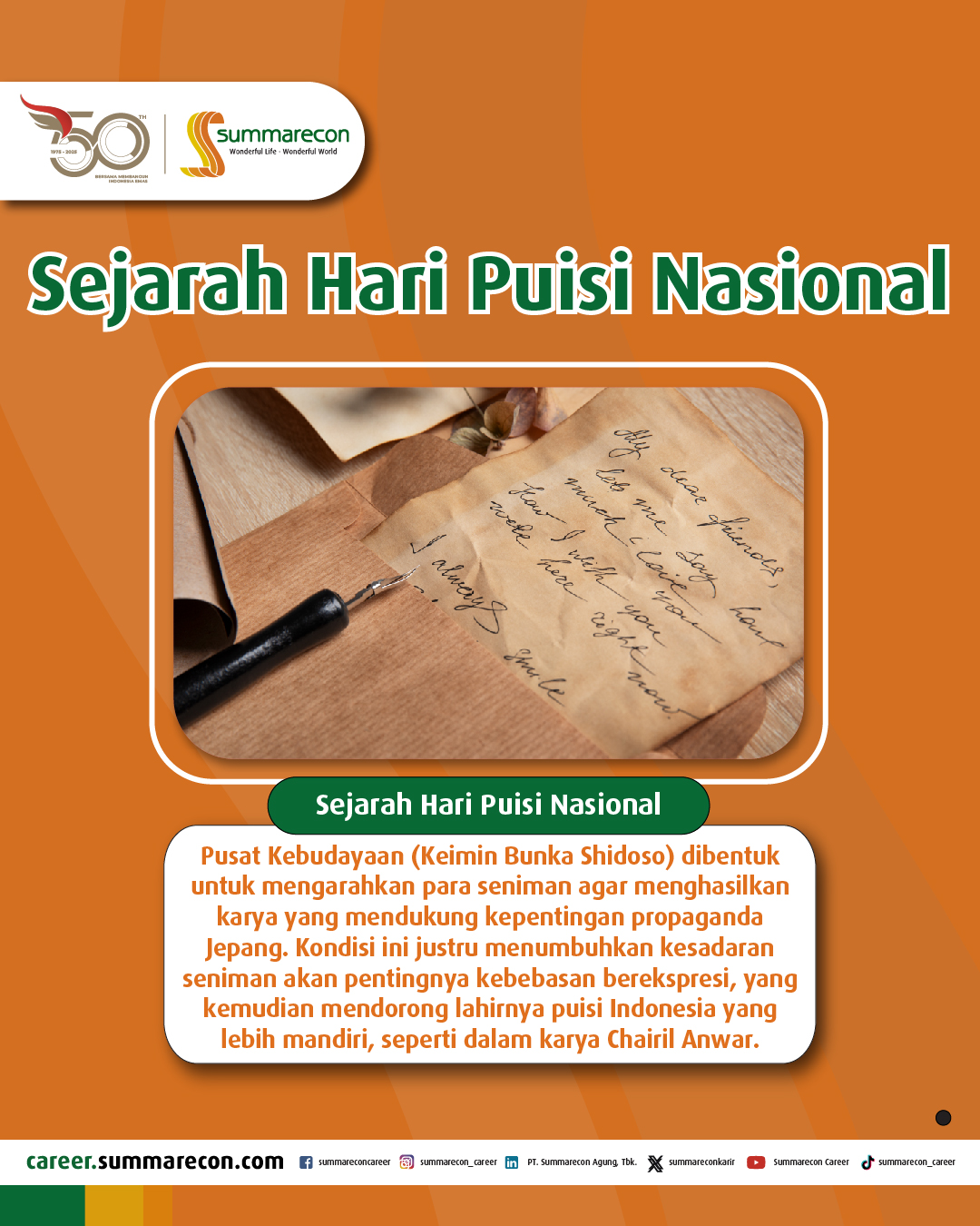 Sejarah Hari Puisi Nasional (4/4)