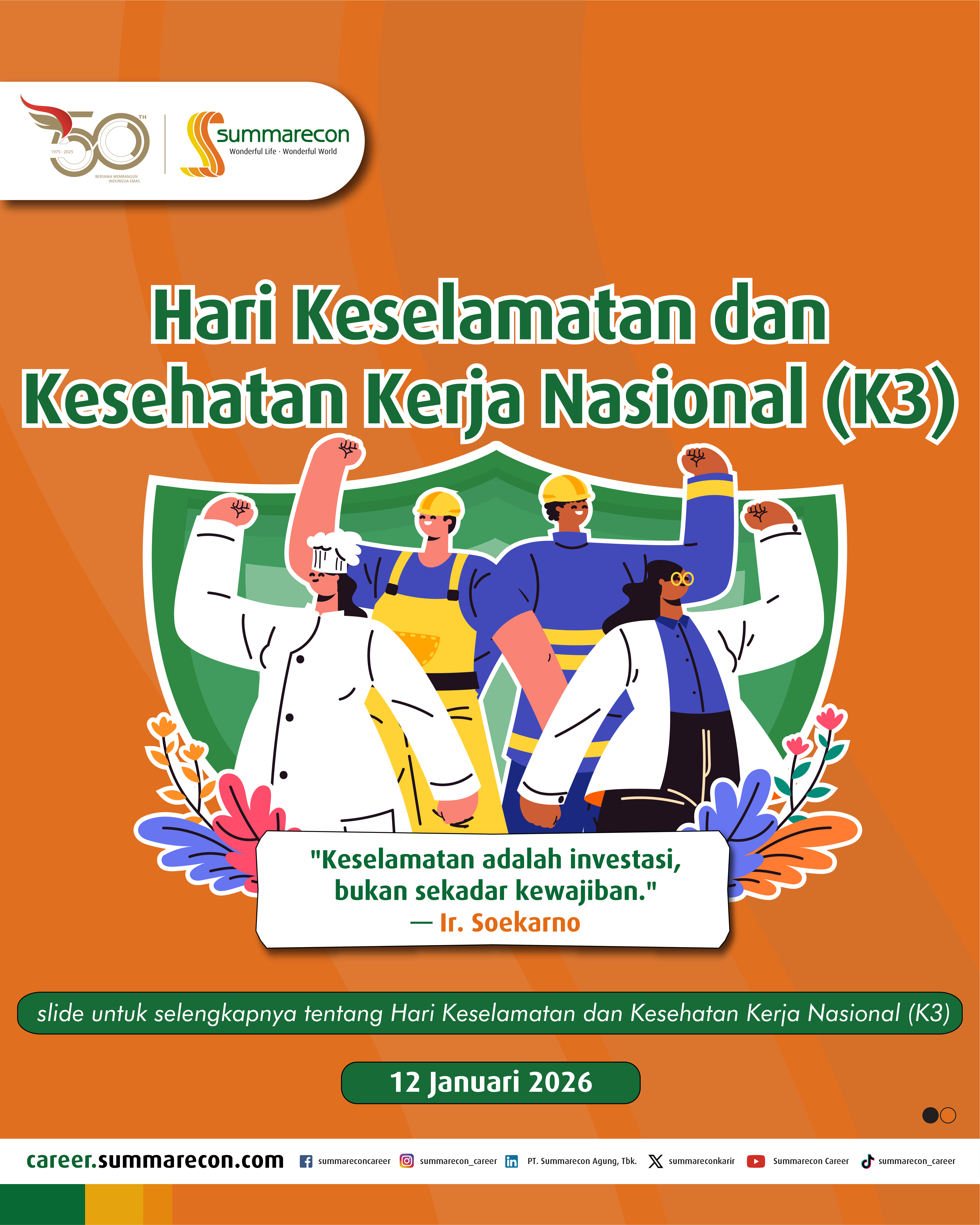 Hari Keselamatan dan Kesehatan Kerja Nasional (K3)