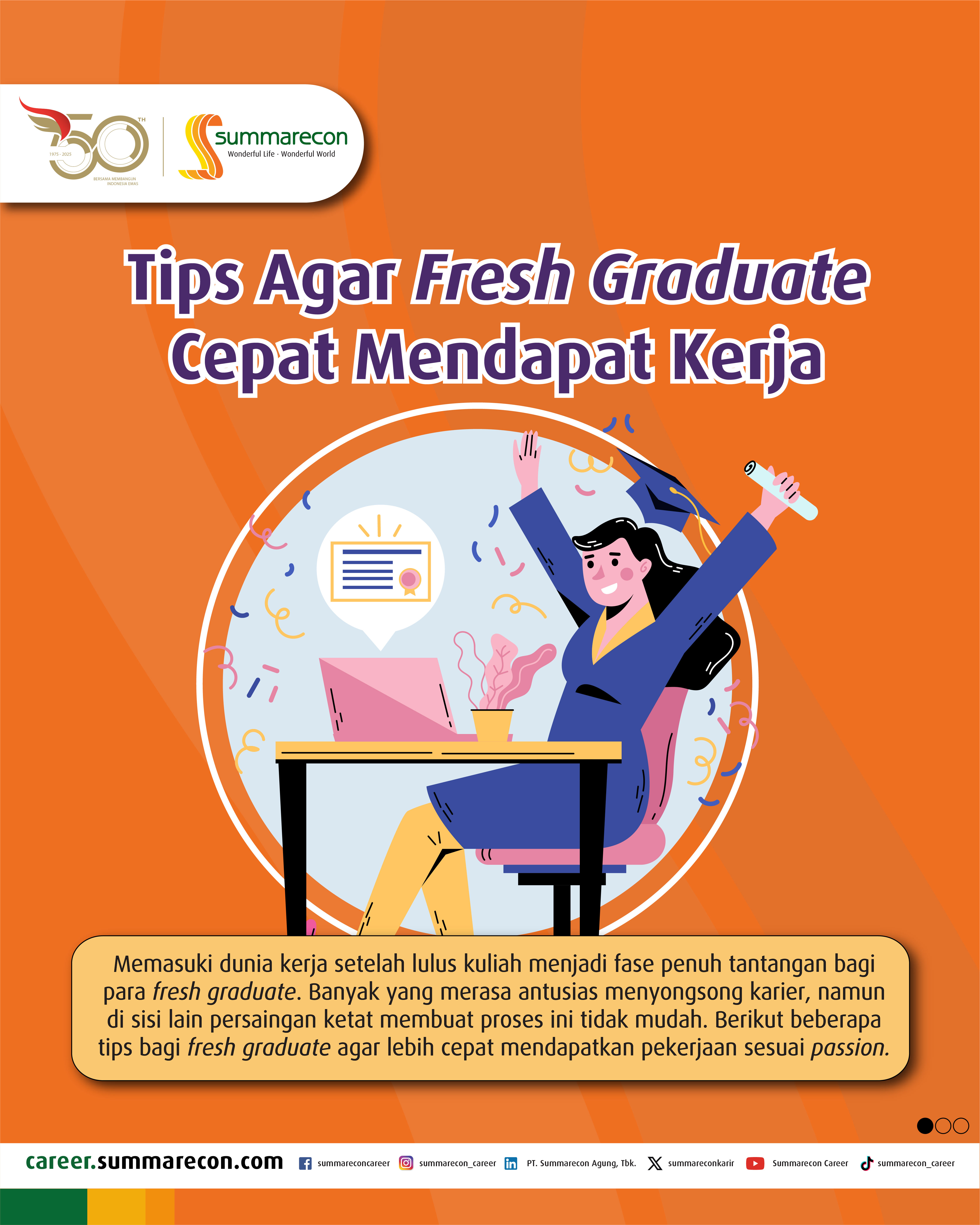 ⁠Tips Agar Fresh Graduate Cepat Mendapat Kerja